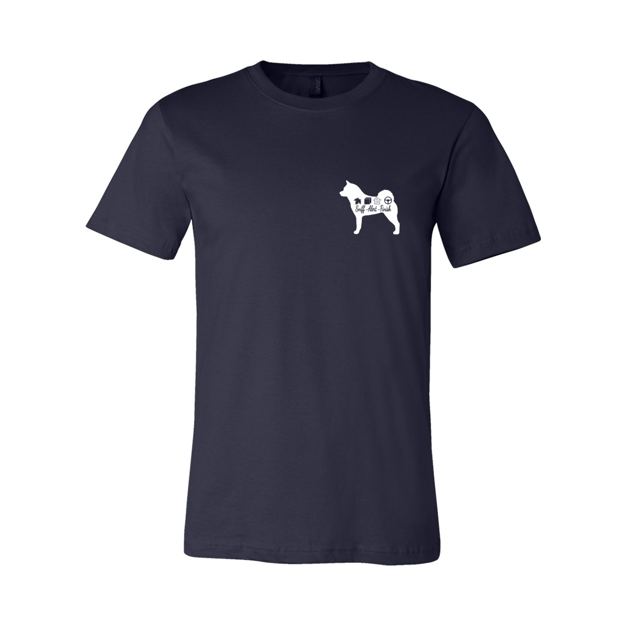 Akita Scent Sniff F/B Unisex SS Jersey Tee - WagALotBowWow