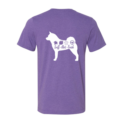 Akita Scent Sniff F/B Unisex SS Jersey Tee - WagALotBowWow