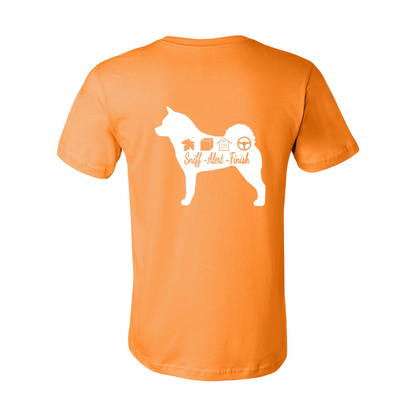 Akita Scent Sniff F/B Unisex SS Jersey Tee - WagALotBowWow