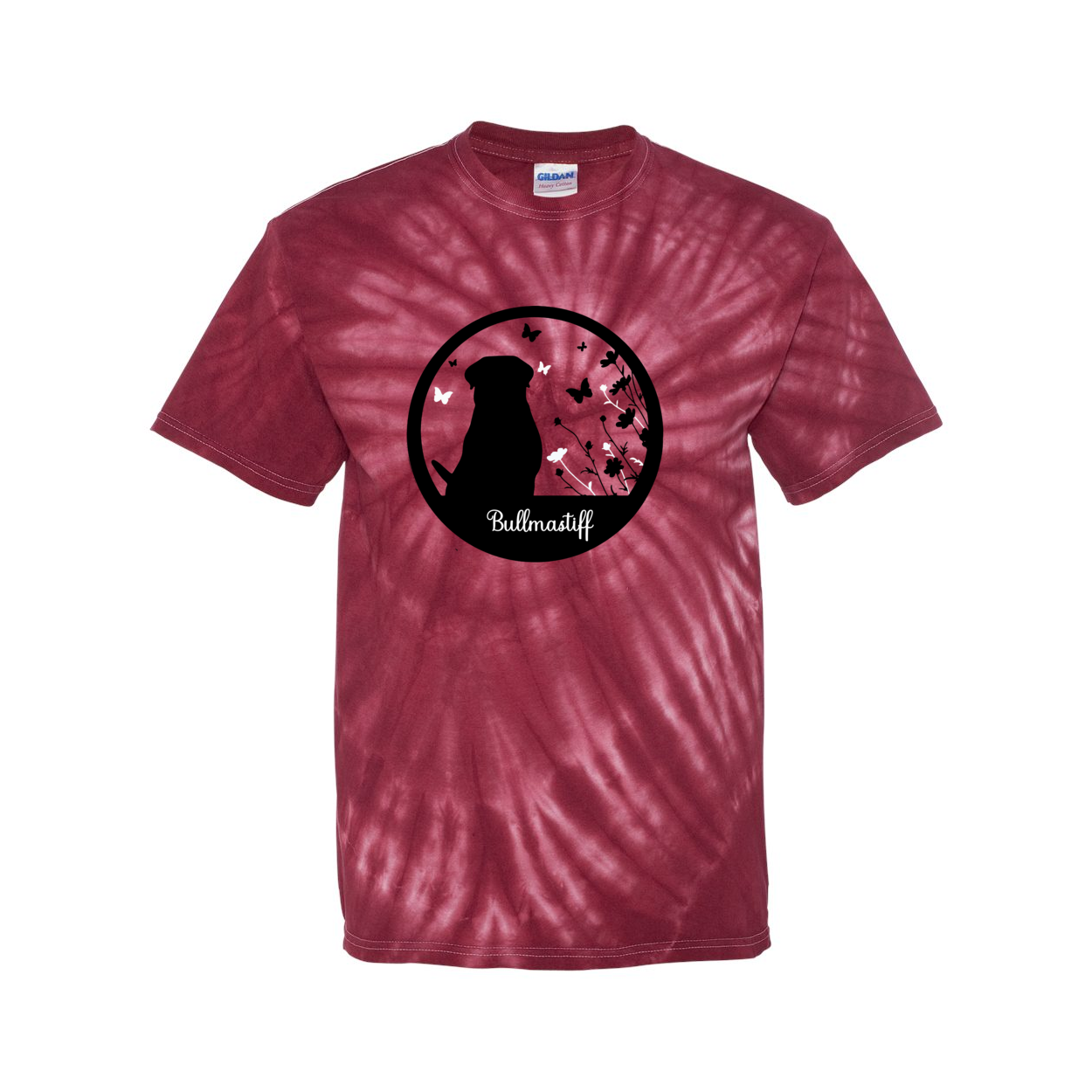 Bullmastiff Flowers Pinwheel SS S,M,L,XL - WagALotBowWow