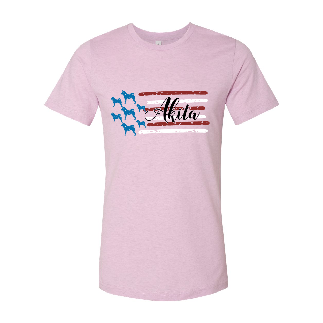 Akita Distressed Flag Black - WagALotBowWow