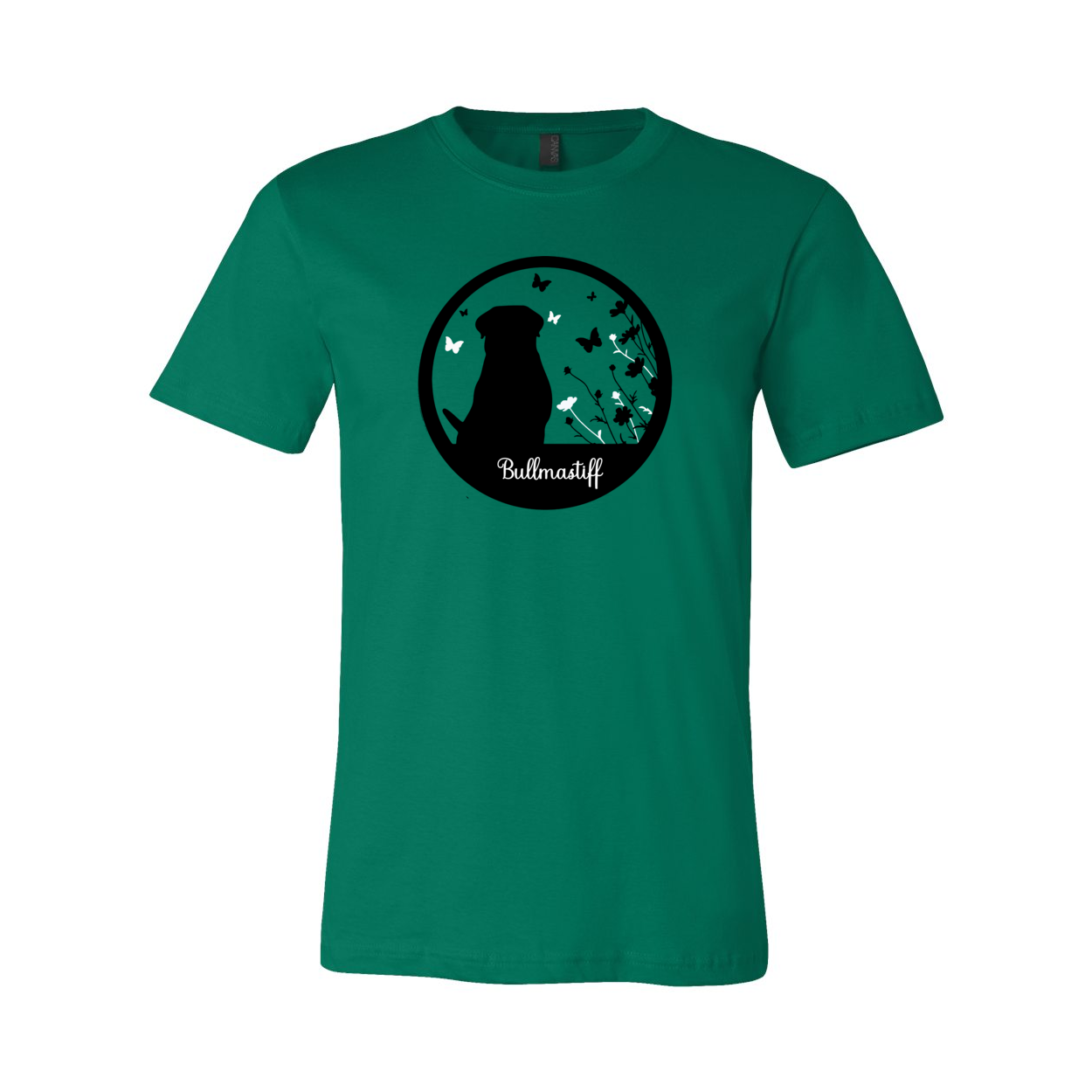 Bullmastiff Flowers Unisex SS S,M,L,XL - WagALotBowWow