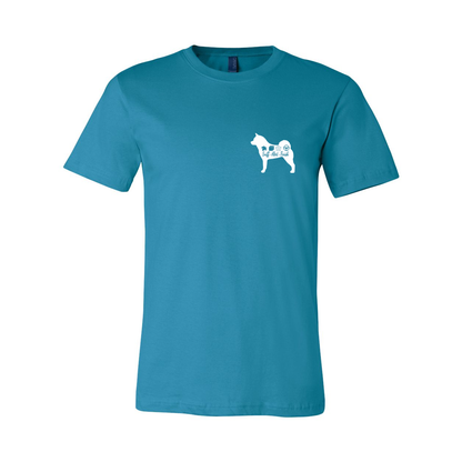 Akita Scent Sniff F/B Unisex SS Jersey Tee - WagALotBowWow