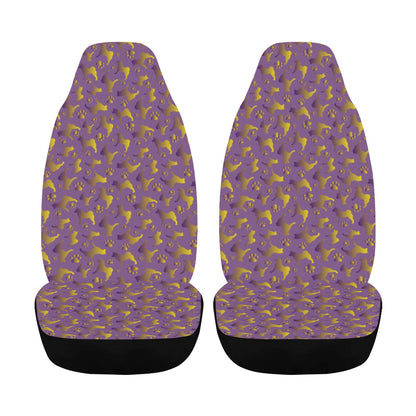 Akita Silhouette & Paw Car Seat Covers - WagALotBowWow