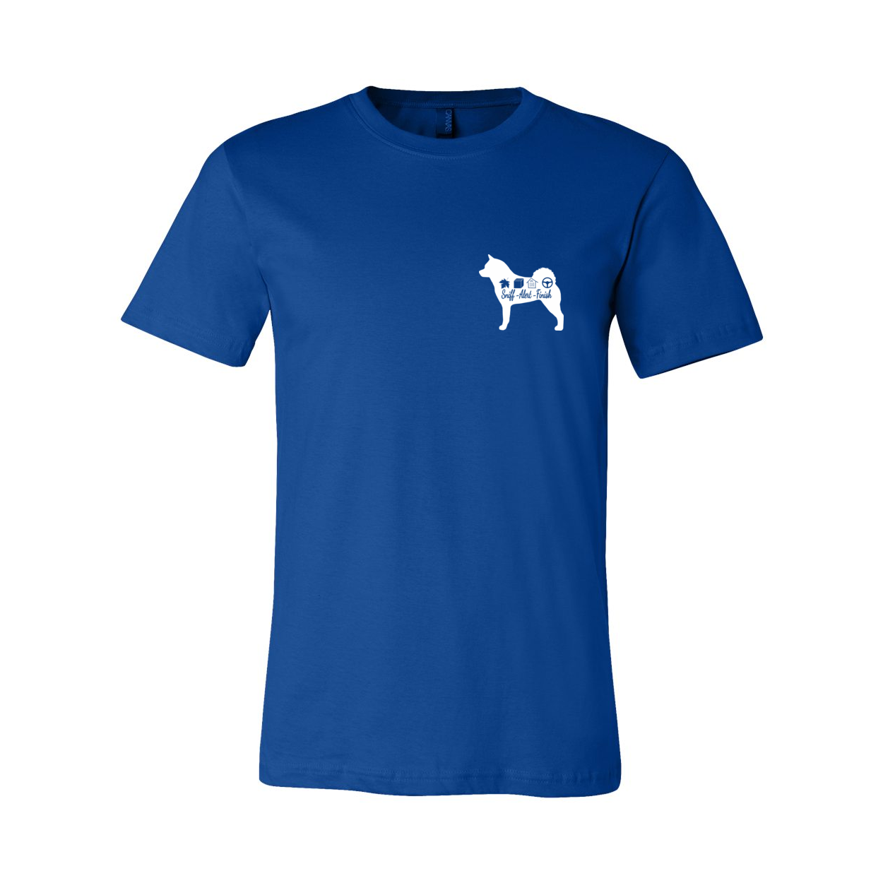 Akita Scent Sniff F/B Unisex SS Jersey Tee - WagALotBowWow