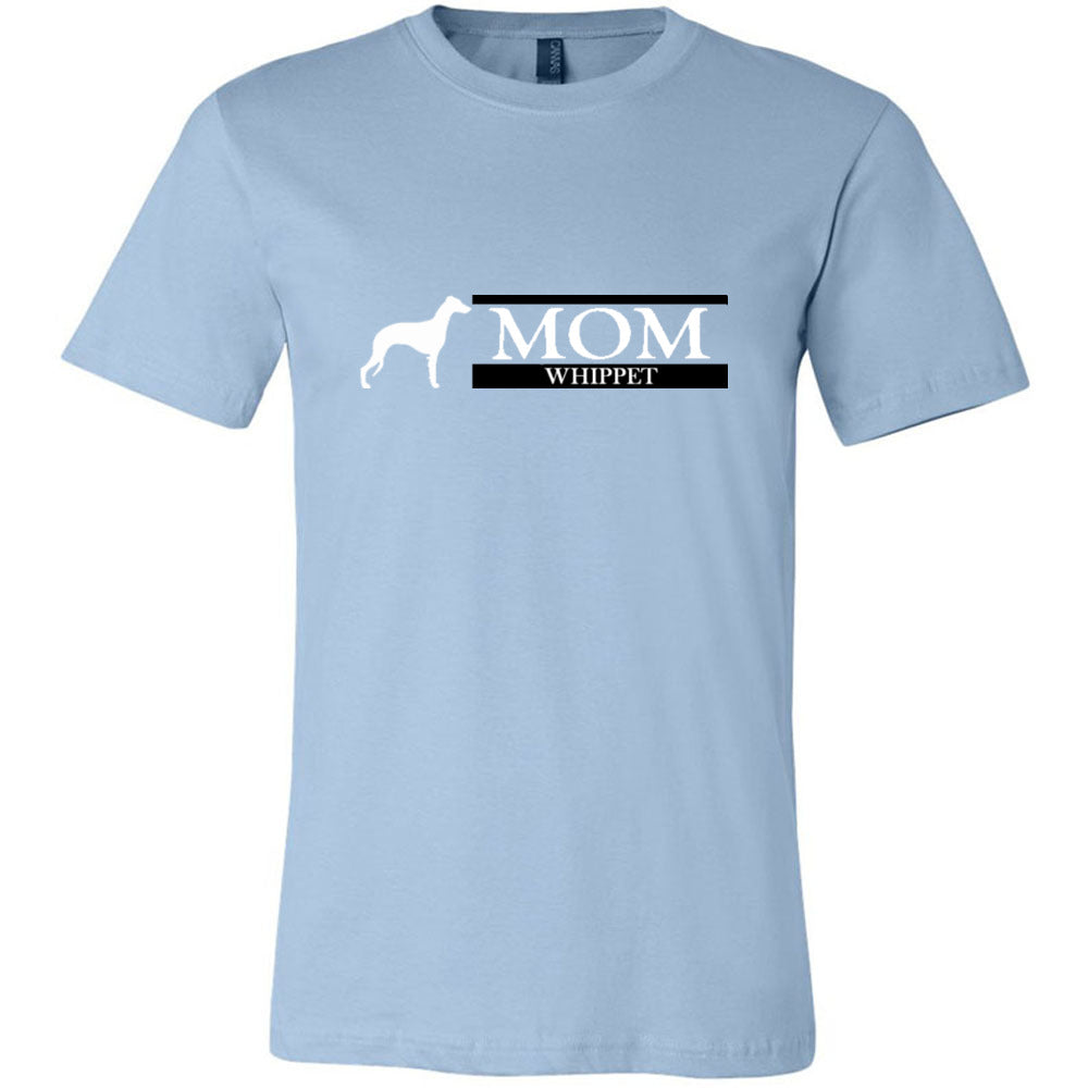 Whippet Mom White Unisex Short Sleeve Jersey Tee - WagALotBowWow