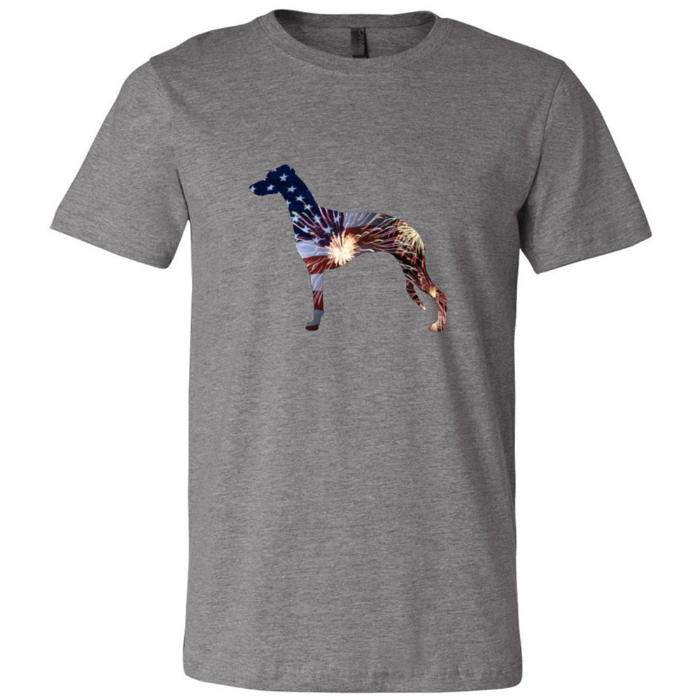 Patriotic Whippet Unisex Short Sleeve Jersey Tee - WagALotBowWow