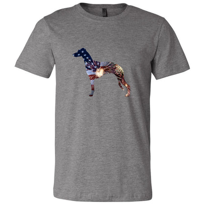 Patriotic Whippet Unisex Short Sleeve Jersey Tee - WagALotBowWow