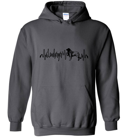 Leonberger Heartbeat Hoodie Unisex - WagALotBowWow