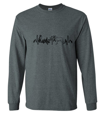 Kuvasz Heartbeat Unisex Long Sleeve T-Shirt - WagALotBowWow