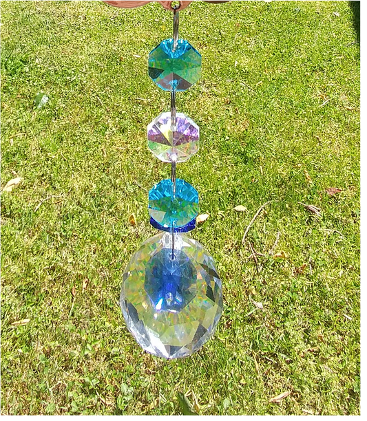 Mini Bone/Paw Wind Spinner with Jewels - WagALotBowWow