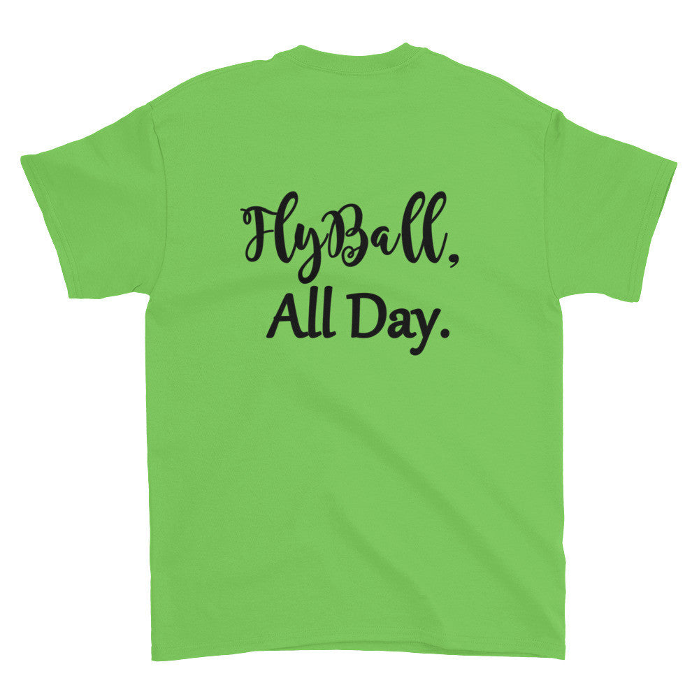 Fly Ball back Short sleeve t-shirt - WagALotBowWow