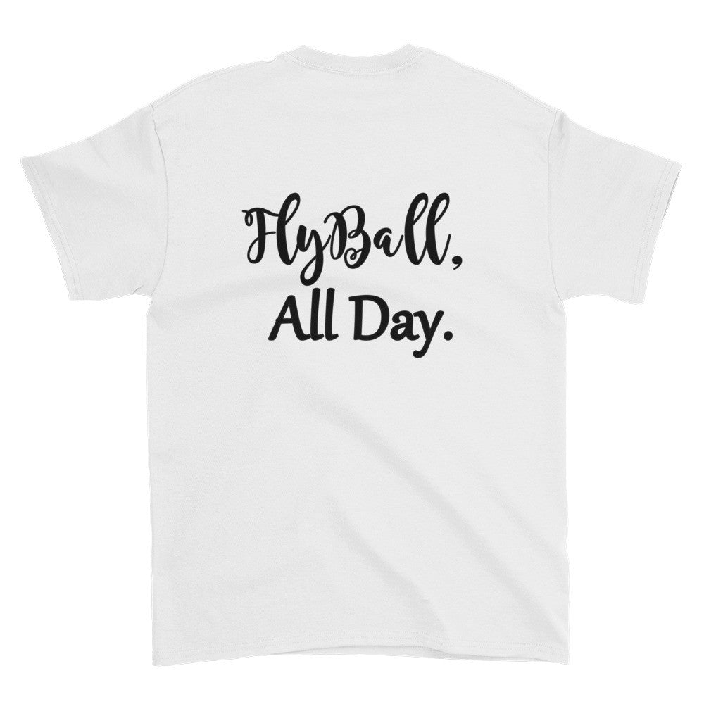 Fly Ball back Short sleeve t-shirt - WagALotBowWow