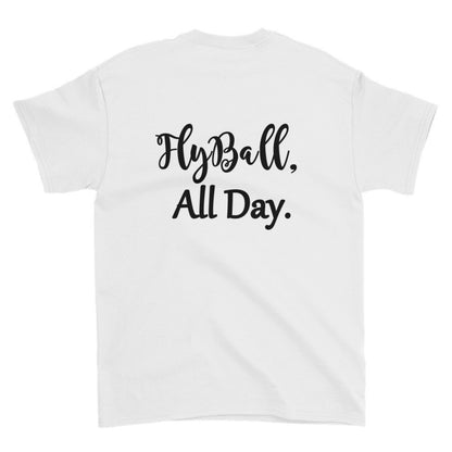 Fly Ball back Short sleeve t-shirt - WagALotBowWow