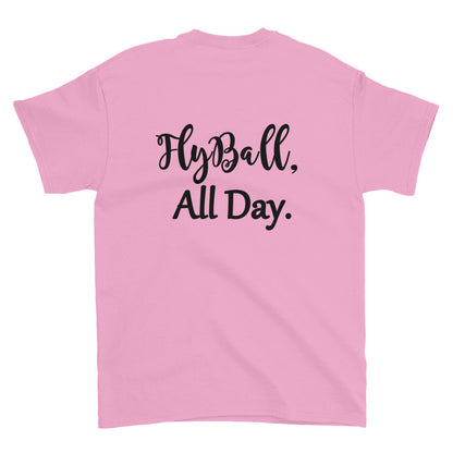 Fly Ball back Short sleeve t-shirt - WagALotBowWow