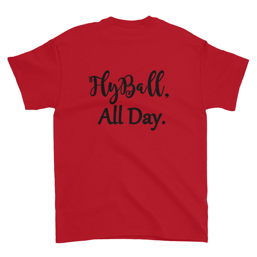 Fly Ball back Short sleeve t-shirt - WagALotBowWow