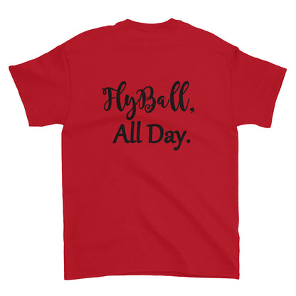 Fly Ball back Short sleeve t-shirt - WagALotBowWow
