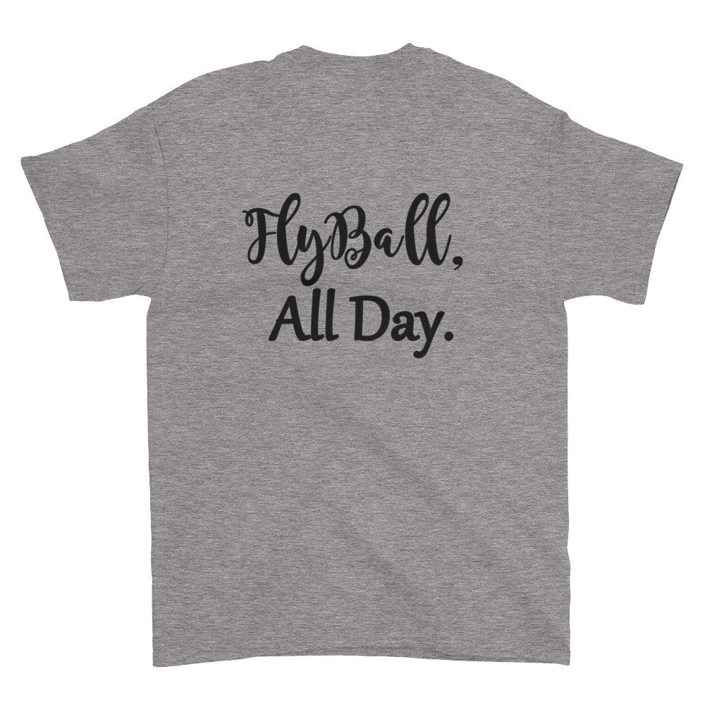 Fly Ball back Short sleeve t-shirt - WagALotBowWow