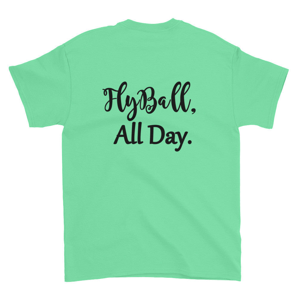 Fly Ball back Short sleeve t-shirt - WagALotBowWow