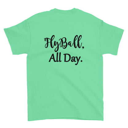 Fly Ball back Short sleeve t-shirt - WagALotBowWow
