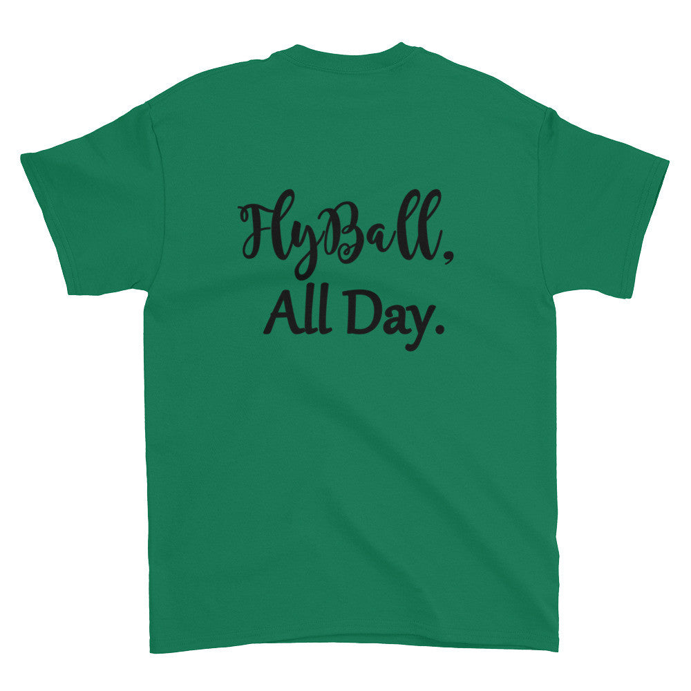Fly Ball back Short sleeve t-shirt - WagALotBowWow
