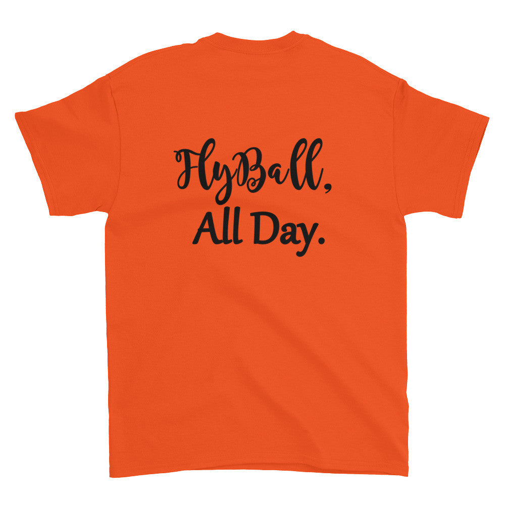 Fly Ball back Short sleeve t-shirt - WagALotBowWow