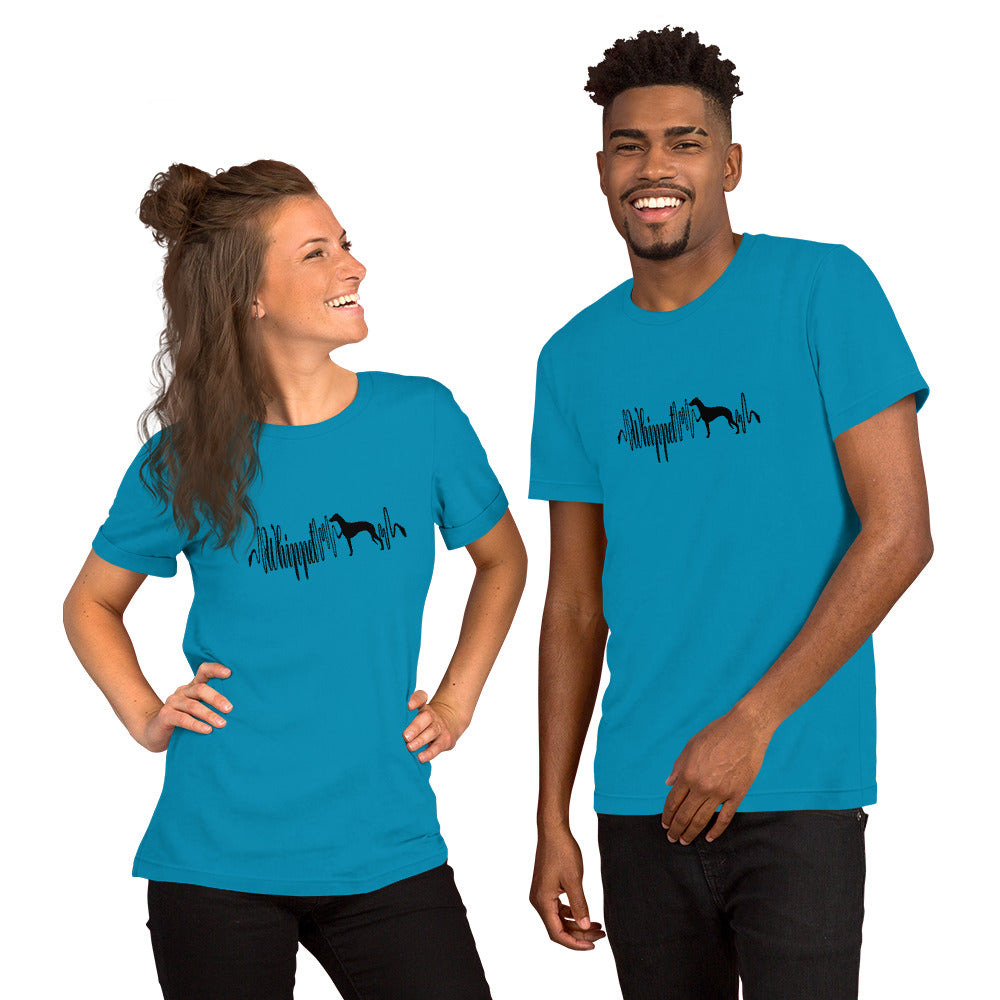 Whippet Heartbeat Short-Sleeve Unisex T-Shirt - WagALotBowWow