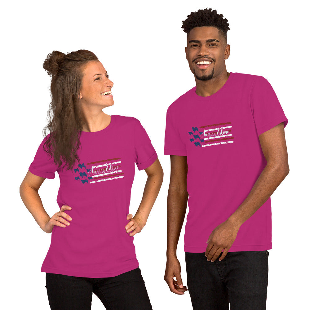 American Eskimo Short-sleeve unisex t-shirt - WagALotBowWow