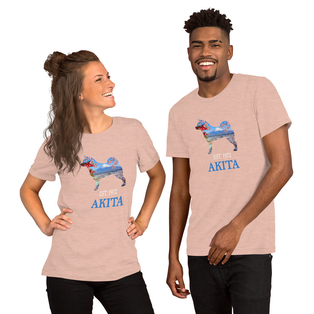Est. 1972 Akita Unisex t-shirt - WagALotBowWow