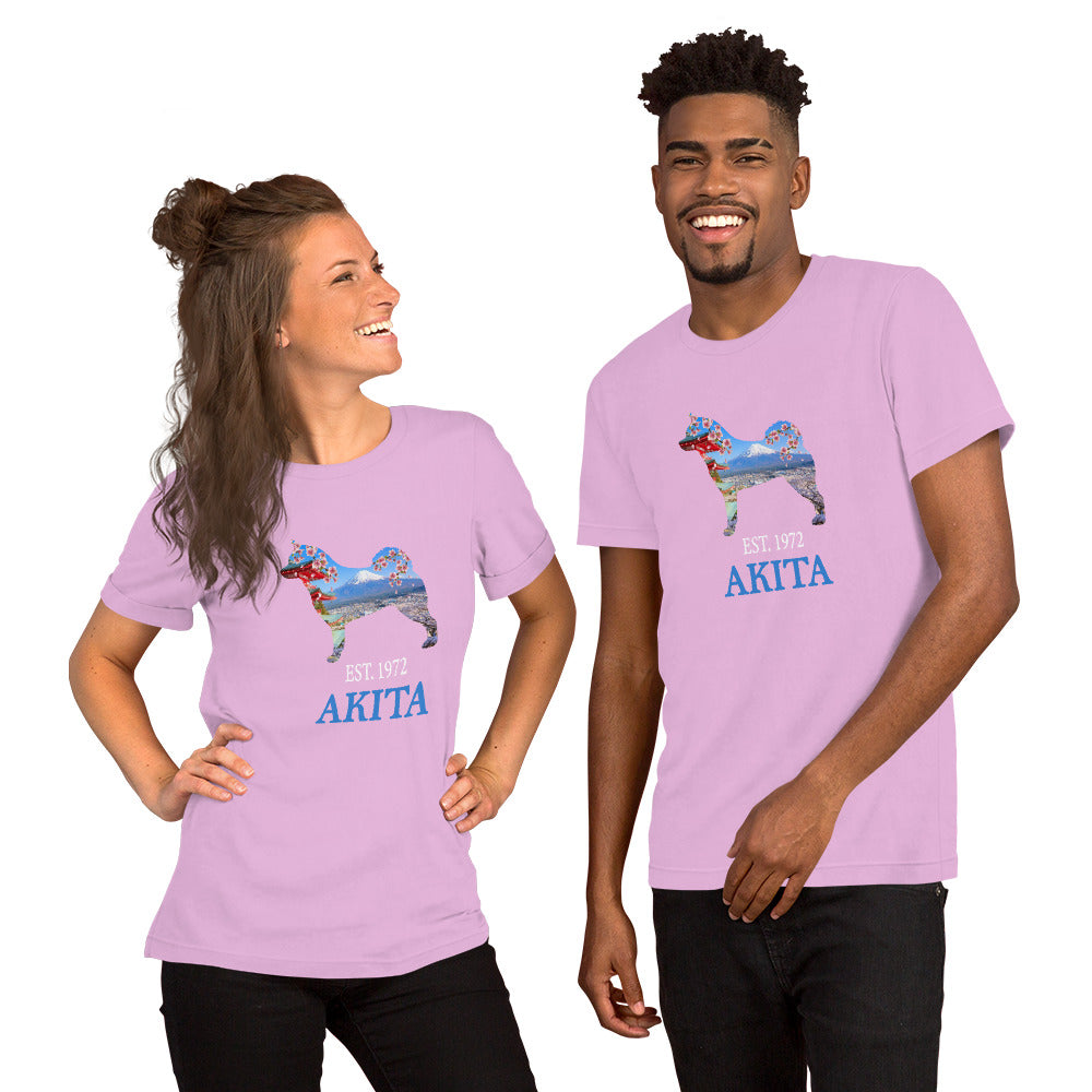 Est. 1972 Akita Unisex t-shirt - WagALotBowWow