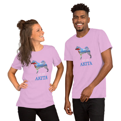 Est. 1972 Akita Unisex t-shirt - WagALotBowWow