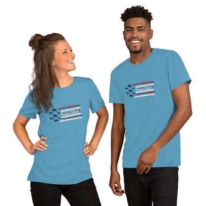 American Eskimo Short-sleeve unisex t-shirt - WagALotBowWow