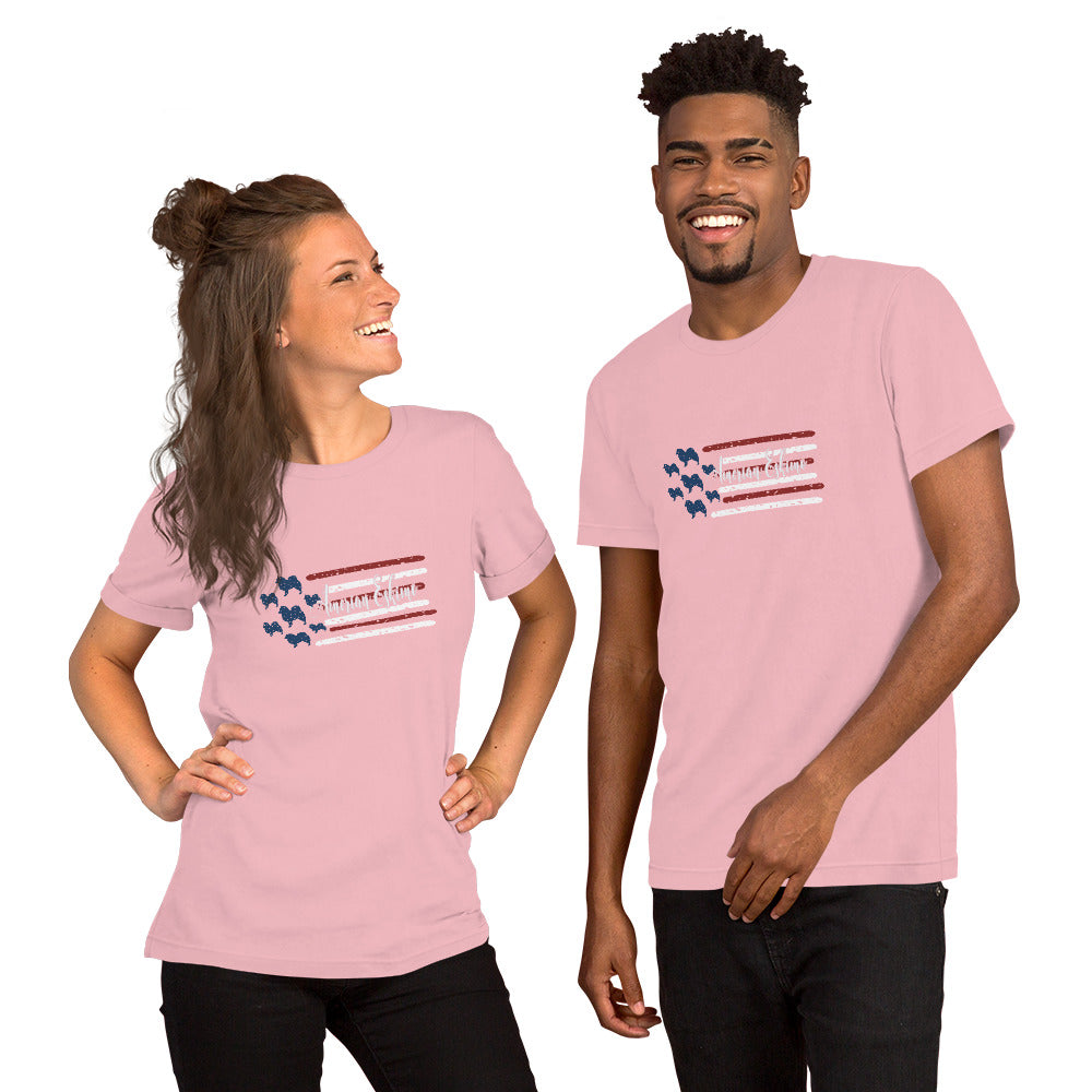 American Eskimo Short-sleeve unisex t-shirt - WagALotBowWow