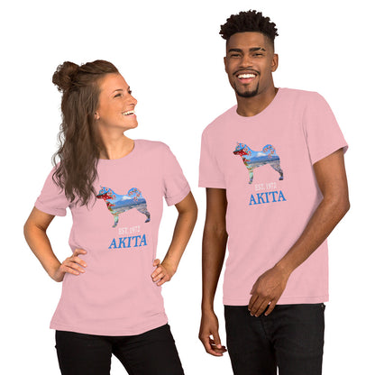 Est. 1972 Akita Unisex t-shirt - WagALotBowWow